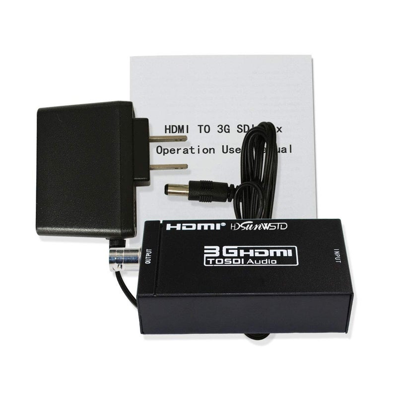 HDSUNWSTD 1080P 3G HDMI to SDI BNC Converter + SDI to HDMI Converter HDMI SDI/BNC Extender Over Single 100m/328ft Coaxial Cables - Image 4